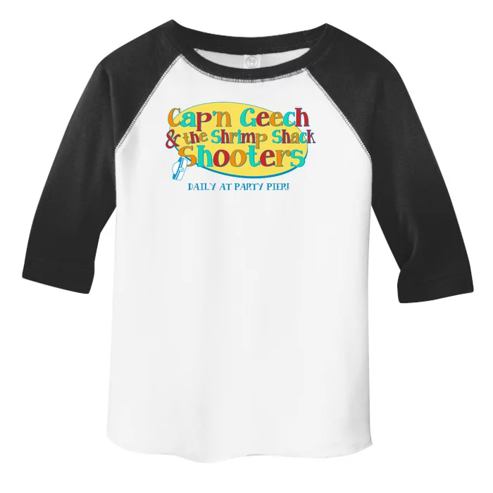 Retro Captain Geech And The Shrimp Shack Shooters Daily At Party Pier Toddler Fine Jersey T-Shirt