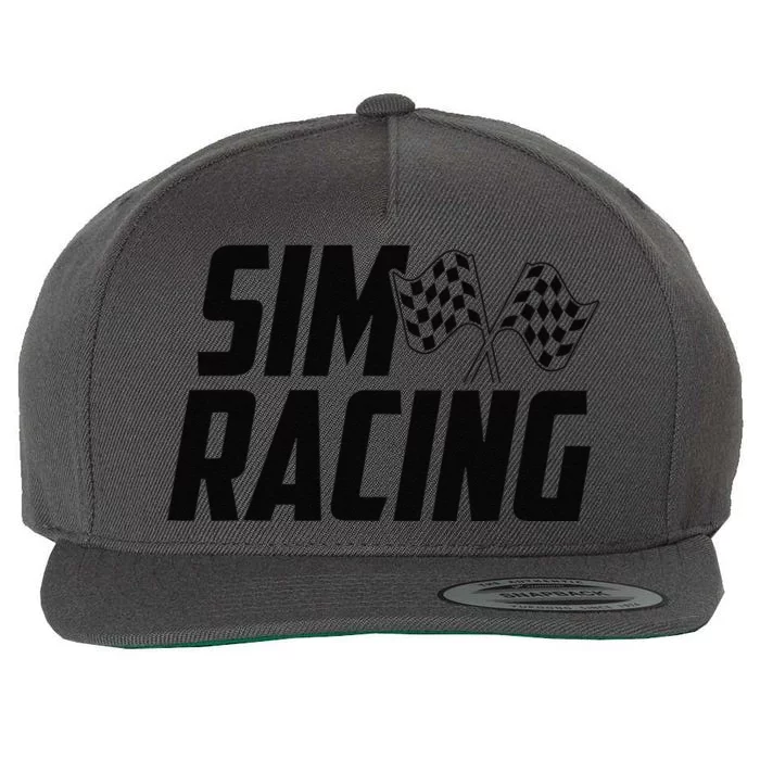 Race Car Gaming Racer Simulation Sim Racing Wool Snapback Cap