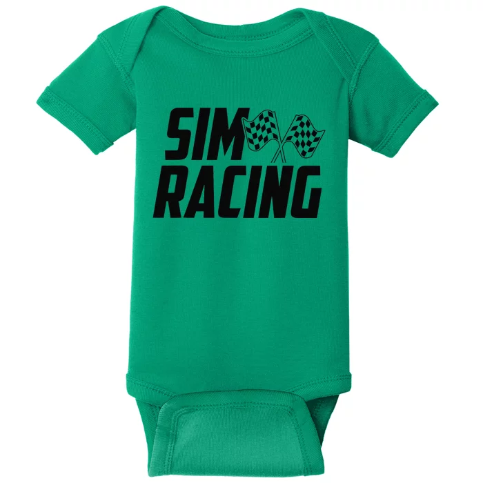 Race Car Gaming Racer Simulation Sim Racing Baby Bodysuit