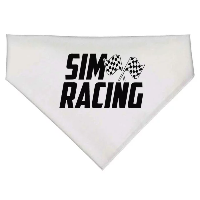 Race Car Gaming Racer Simulation Sim Racing USA-Made Doggie Bandana