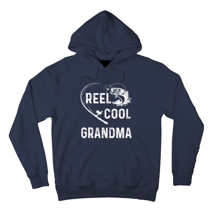 Reel Cool Grandma Retro Fishing Lover For Mothers Day Hoodie