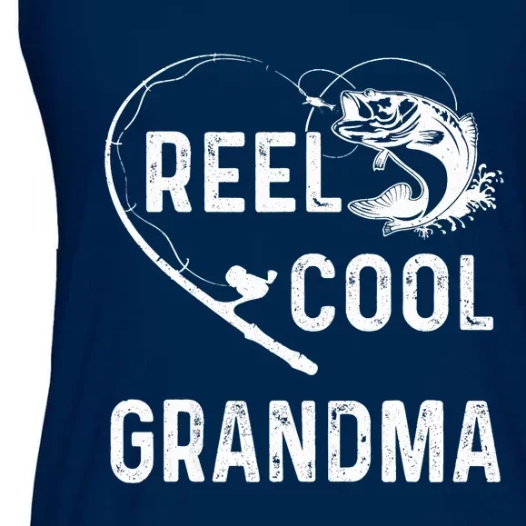 Reel Cool Grandma Retro Fishing Lover For Mothers Day Ladies Essential Flowy Tank