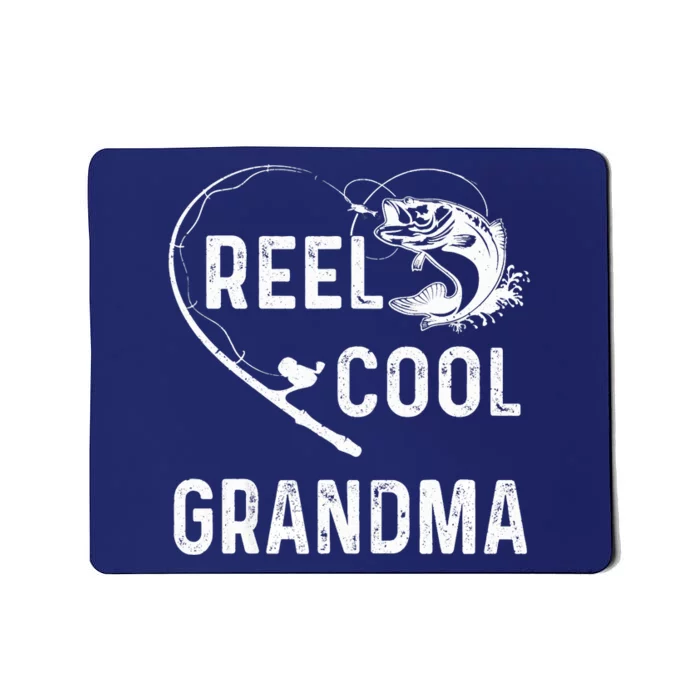 Reel Cool Grandma Retro Fishing Lover For Mothers Day Mousepad