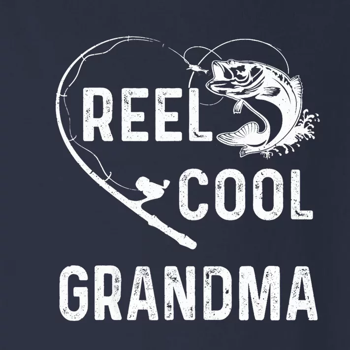 Reel Cool Grandma Retro Fishing Lover For Mothers Day Toddler Long Sleeve Shirt