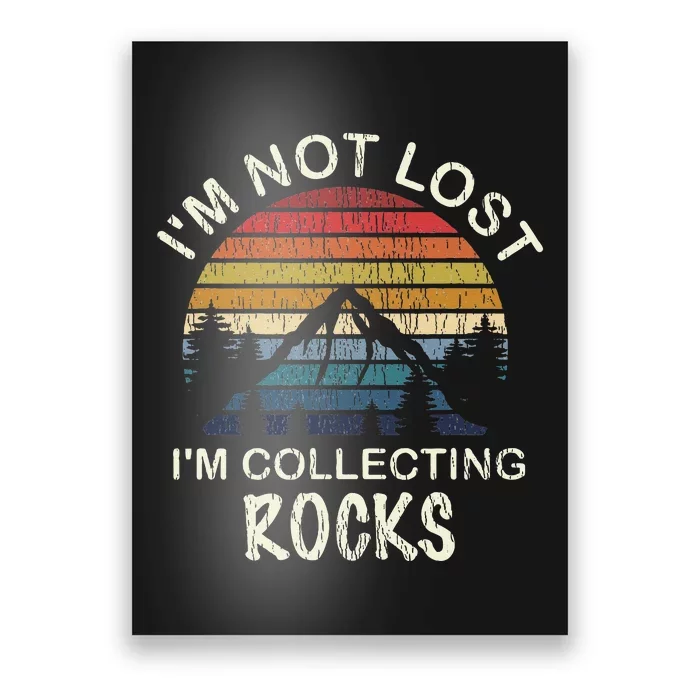 Rock Collecting Geologist Gifts Rock Collector Poster