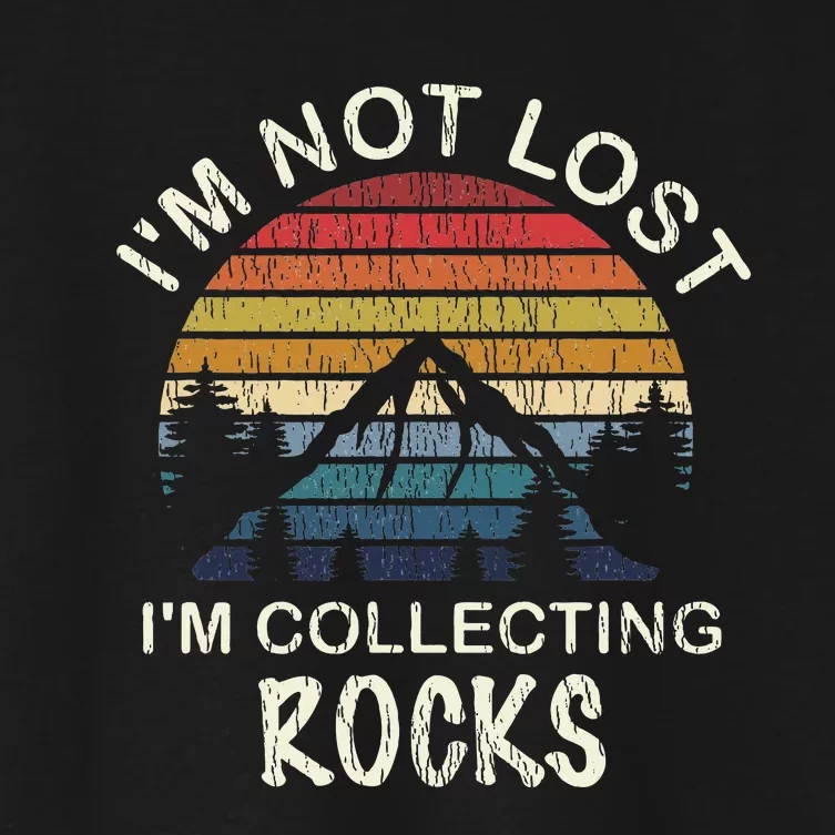 Rock Collecting Geologist Gifts Rock Collector Women's Crop Top Tee