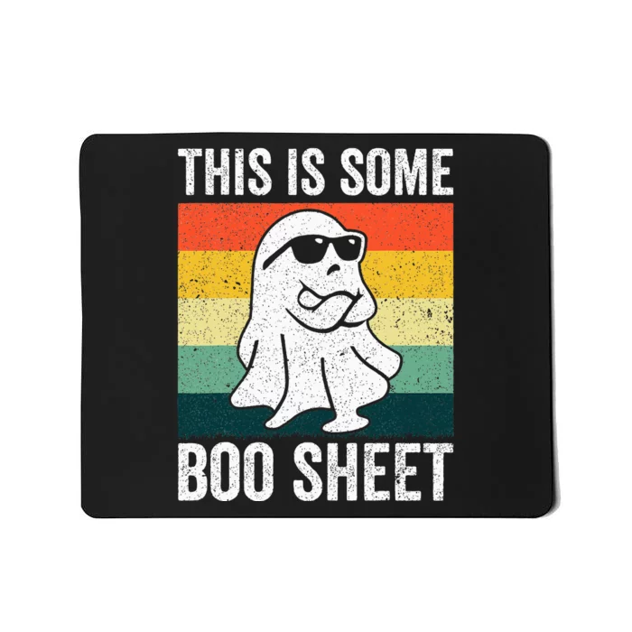 Retro Cool Ghost Funny Halloween Costume Mousepad