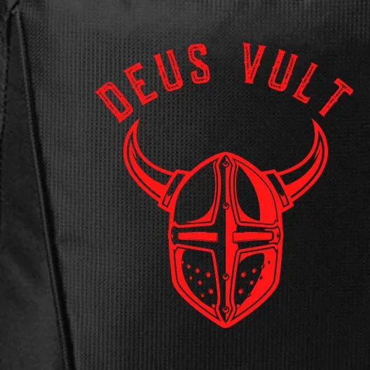 Roman Catholic Gift Deus Vult Crusader City Backpack