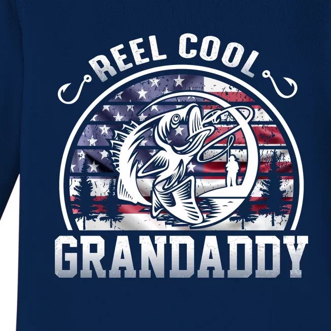 Reel Cool Grandaddy Fishing Apparel Baby Long Sleeve Bodysuit