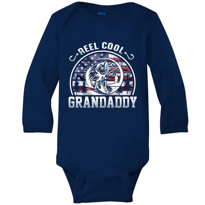 Reel Cool Grandaddy Fishing Apparel Baby Long Sleeve Bodysuit