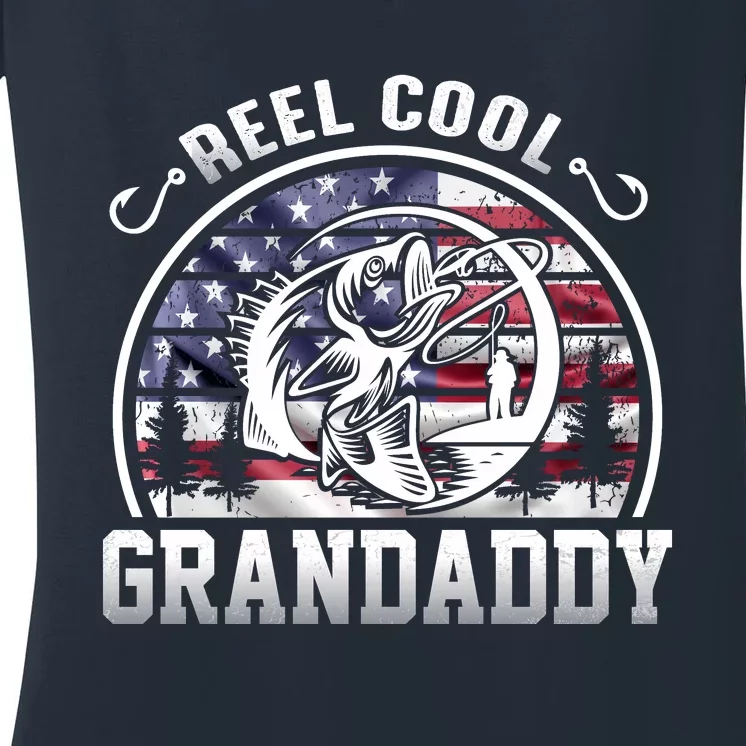 Reel Cool Grandaddy Fishing Apparel Women's V-Neck T-Shirt