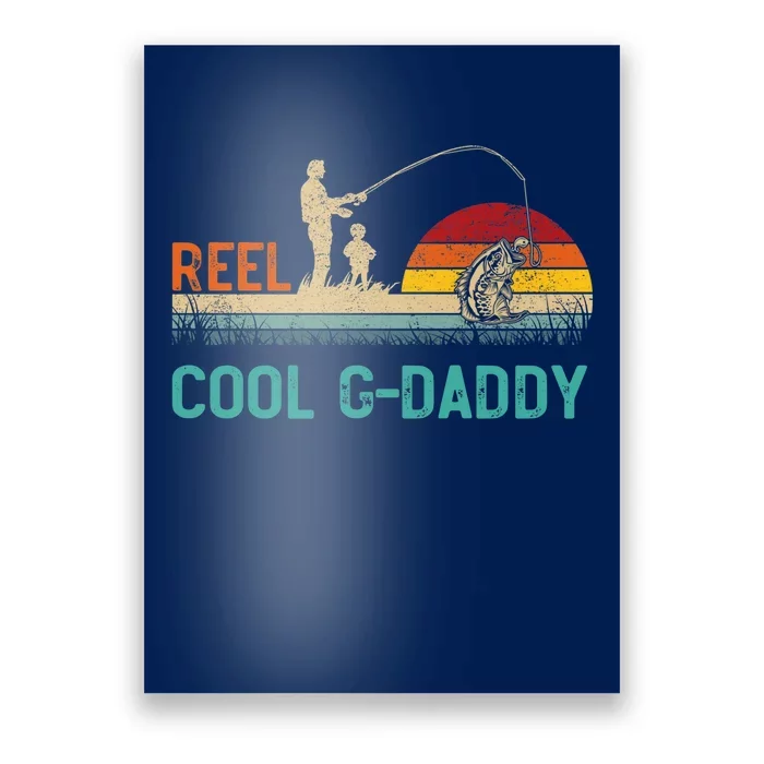 Reel Cool G-Daddy Vintage Retro Fishing Father's Day Poster