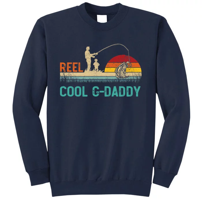 Reel Cool G-Daddy Vintage Retro Fishing Father's Day Tall Sweatshirt