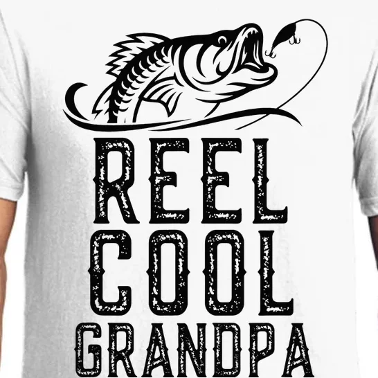 Reel Cool Grandpa Fishing Fisherman Funny Retro Pajama Set