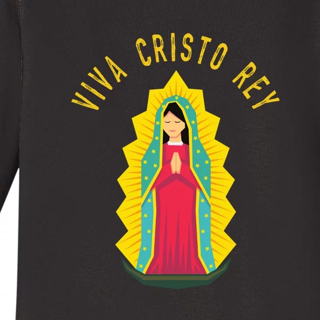 Roman Catholic Gift Our Lady Of Guadalupe Baby Long Sleeve Bodysuit