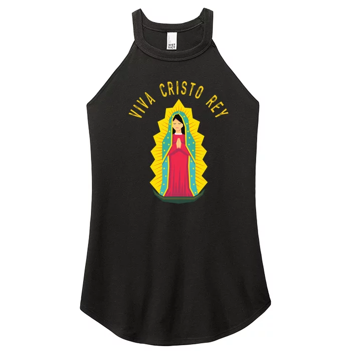 Roman Catholic Gift Our Lady Of Guadalupe Women’s Perfect Tri Rocker Tank