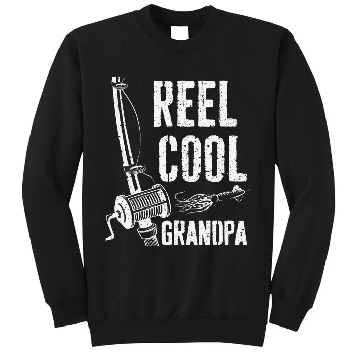 Reel Cool Grandpa Fishing Father's Day Tall Sweatshirt