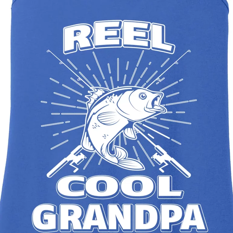 Reel Cool Grandpa Fishing Family Retired Lake Rod Great Gift Ladies Essential Tank