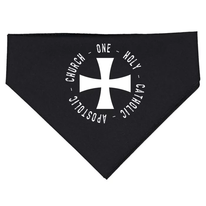 Roman Catholic Gift One Holy Apostolic Church USA-Made Doggie Bandana