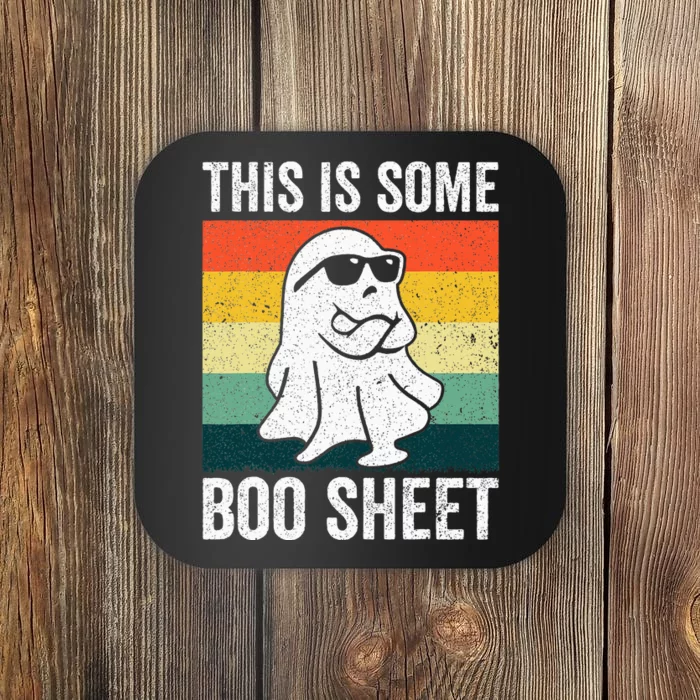 Retro Cool Ghost Funny Halloween Costume Coaster