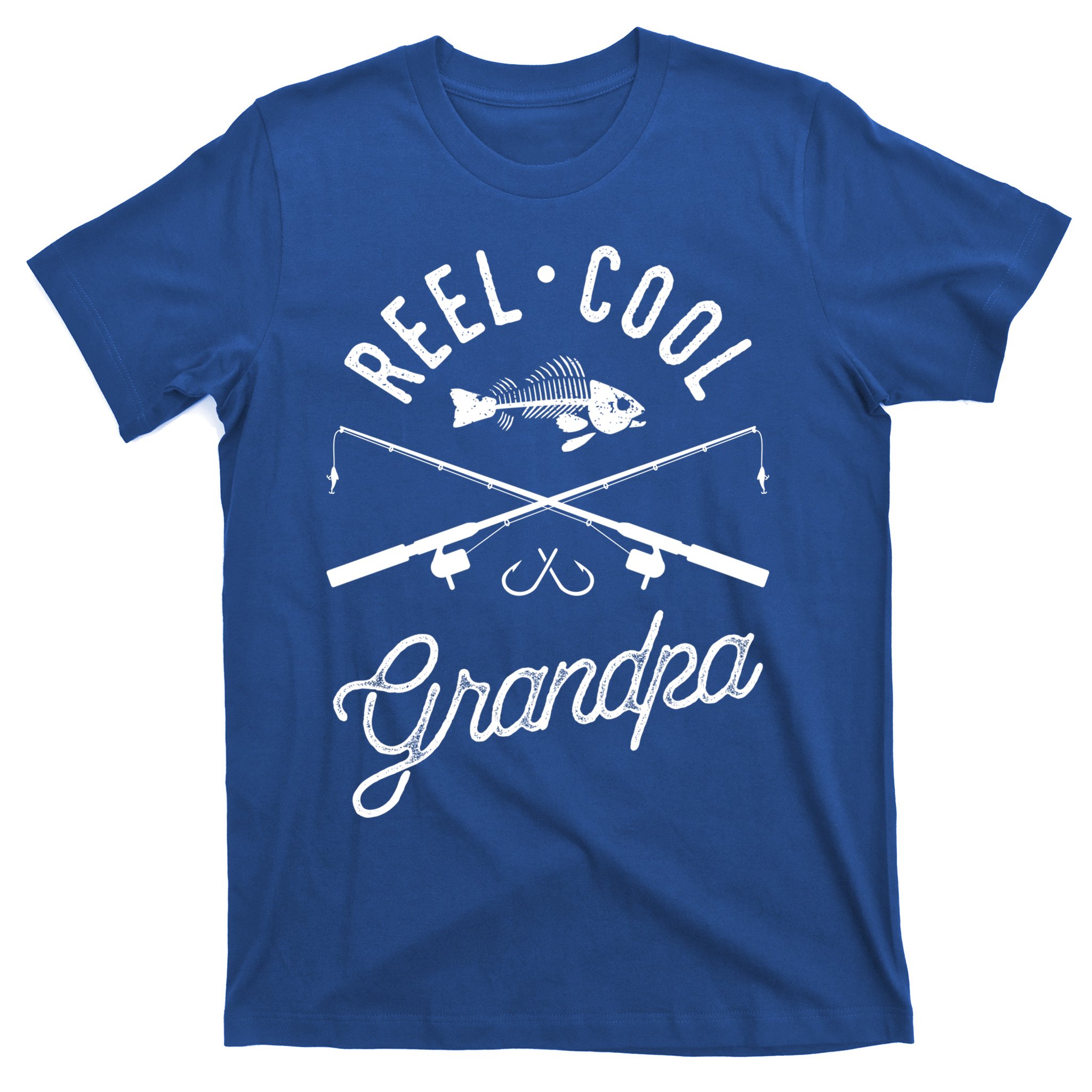 Men's Funny Reel Cool Grandpa Fishing T-Shirt Fisherman Gift Idea