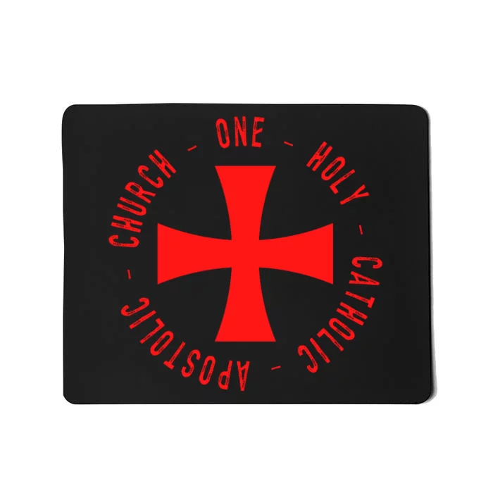 Roman Catholic Gift One Holy Apostolic Church Mousepad