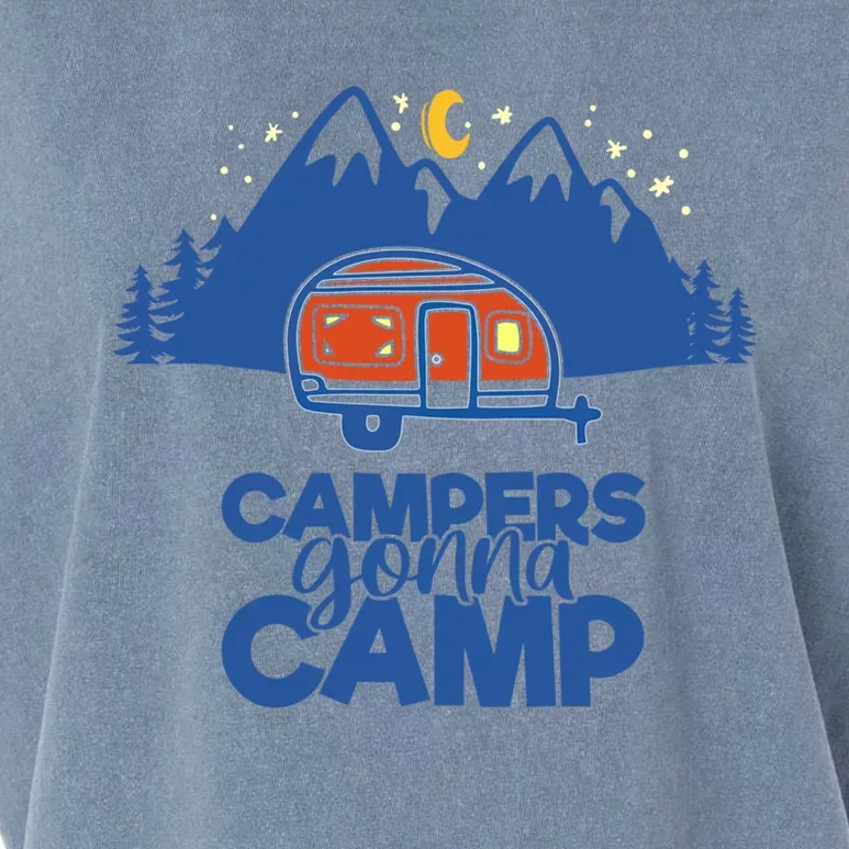 Rv Campers Gonna Camp Explore The Car Camper And Van Life Gift Garment-Dyed Women's Muscle Tee