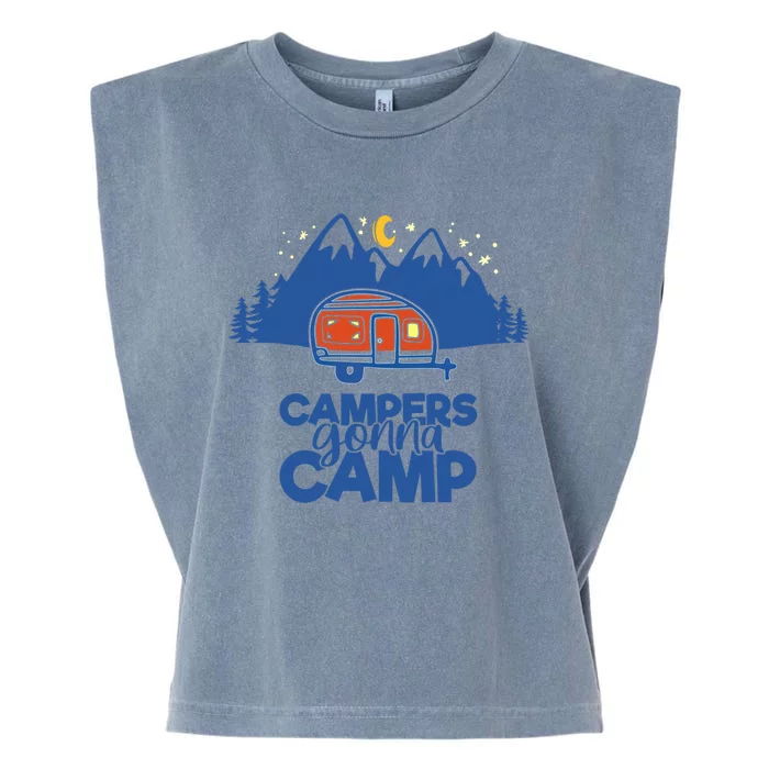 Rv Campers Gonna Camp Explore The Car Camper And Van Life Gift Garment-Dyed Women's Muscle Tee