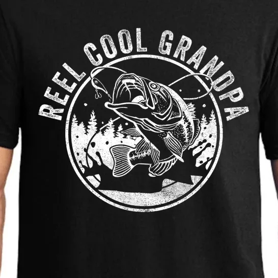 Reel Cool Grandpa Funny Fathers Day Gift Pajama Set