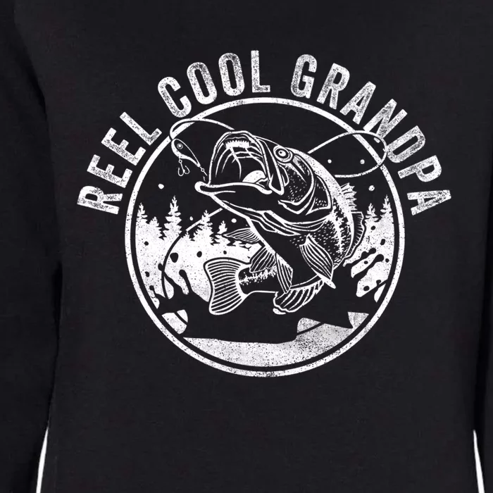 Reel Cool Grandpa Funny Fathers Day Gift Womens California Wash Sweatshirt