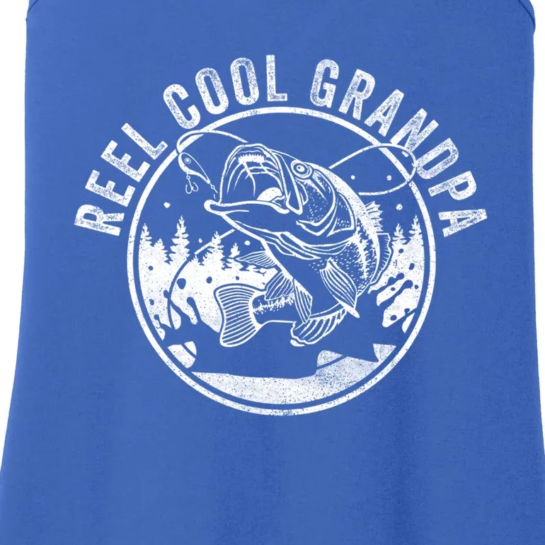 Reel Cool Grandpa Funny Fathers Day Gift Ladies Essential Tank