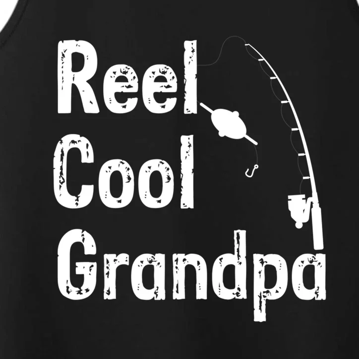 Reel Cool Grandpa Sarcastic Joke Funny Novelty Design Great Gift Performance Tank