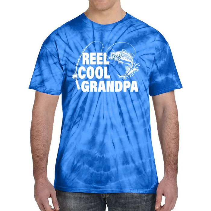 Reel Cool Grandpa Meaningful Gift Tie-Dye T-Shirt