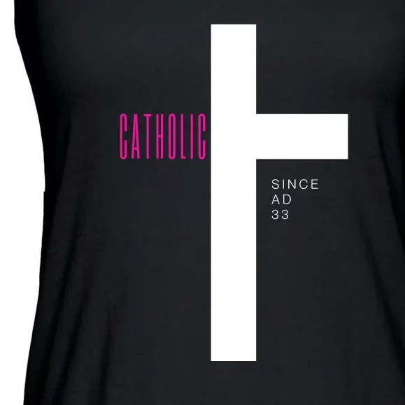 Roman Catholic Gift Since AD 33 Ladies Essential Flowy Tank