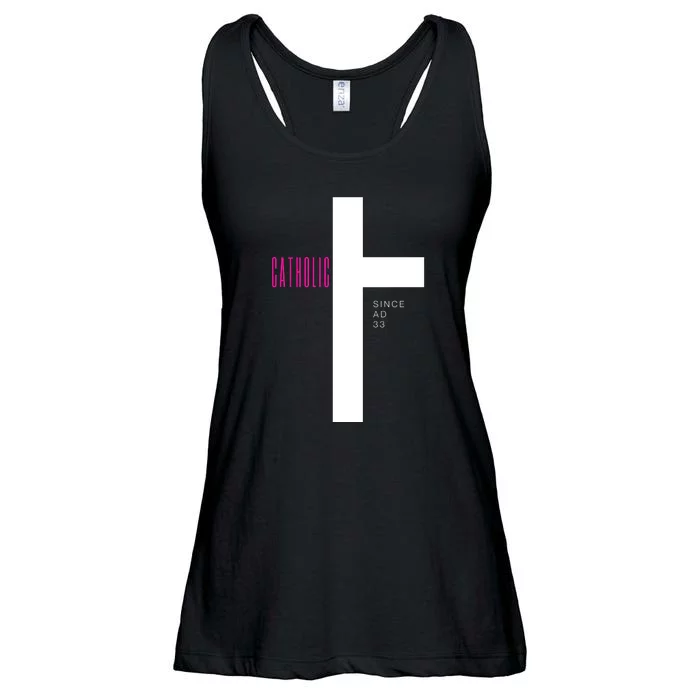 Roman Catholic Gift Since AD 33 Ladies Essential Flowy Tank