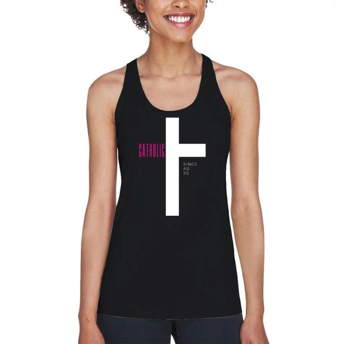 Roman Catholic Gift Since AD 33 Women's Racerback Tank