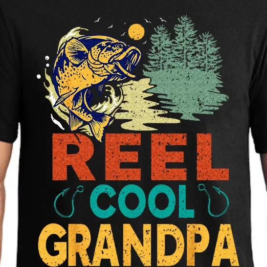 Reel Cool Grandpa Fishing Fun Fathers Day Fishermen Pajama Set