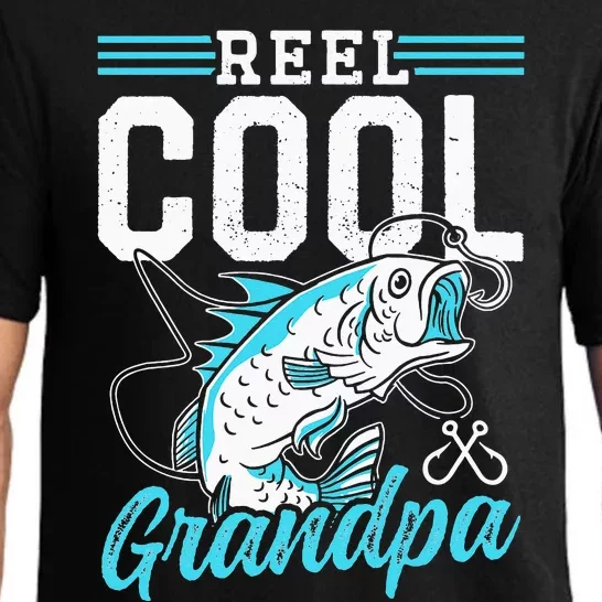 Reel Cool Grandpa Fish Fisherman Fishing Sayings Fisher Pajama Set