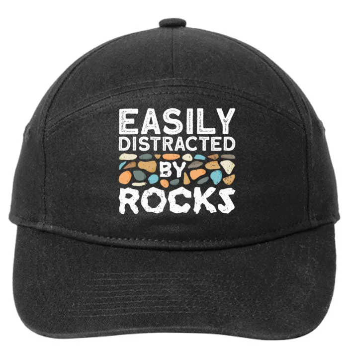 Rock Collector Geologist Rock Hound Geology 7-Panel Snapback Hat