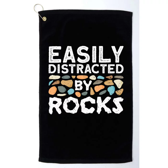 Rock Collector Geologist Rock Hound Geology Platinum Collection Golf Towel