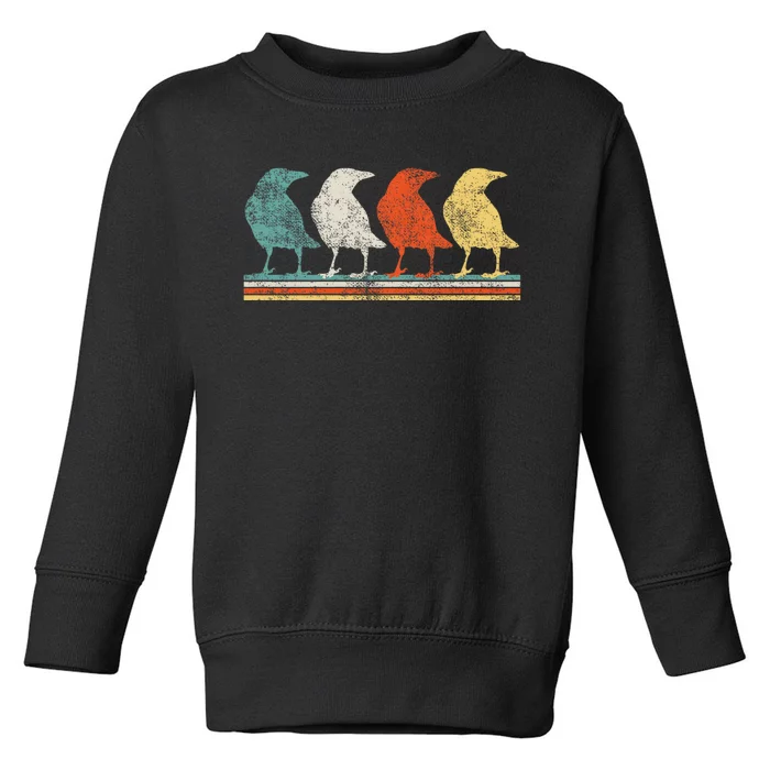 Retro Crow Gifts Toddler Sweatshirt