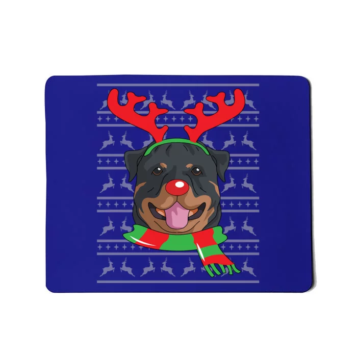 Rottweiler Cute Gift Reindeer Christmas Gift Top Mousepad