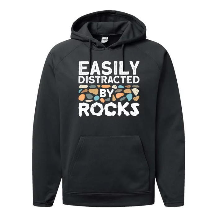 Rock Collector Geologist Rock Hound Geology Performance Fleece Hoodie