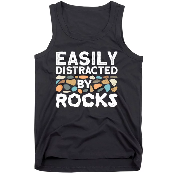 Rock Collector Geologist Rock Hound Geology Tank Top