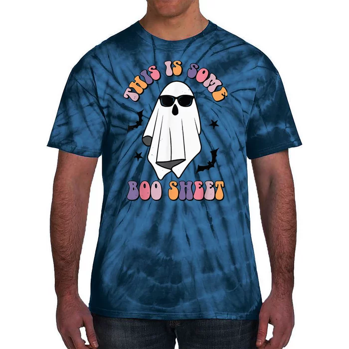 Retro Cute Ghost Halloween This Is Some Boo Sheet Wo Tie-Dye T-Shirt