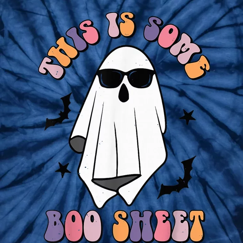 Retro Cute Ghost Halloween This Is Some Boo Sheet Wo Tie-Dye T-Shirt