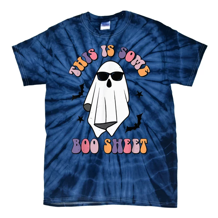 Retro Cute Ghost Halloween This Is Some Boo Sheet Wo Tie-Dye T-Shirt