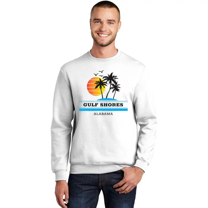 Retro Cool Gulf Shores Original Alabama Beach Sunset Novelty Sweatshirt