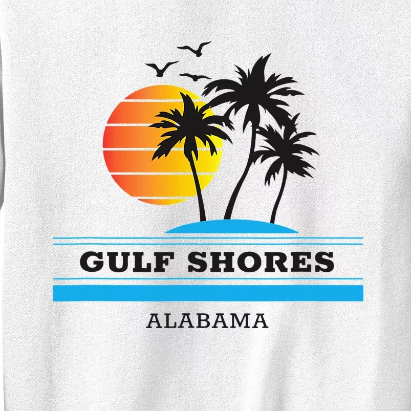 Retro Cool Gulf Shores Original Alabama Beach Sunset Novelty Sweatshirt