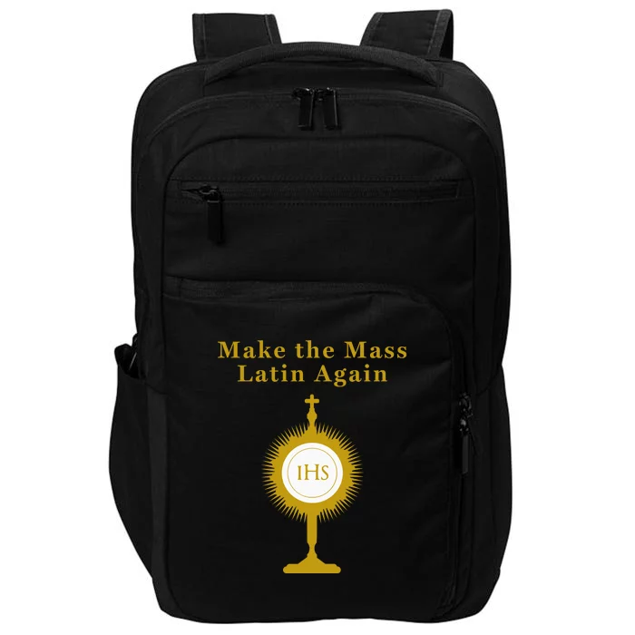 Roman Catholic Gift Make The Mass Latin Again Impact Tech Backpack